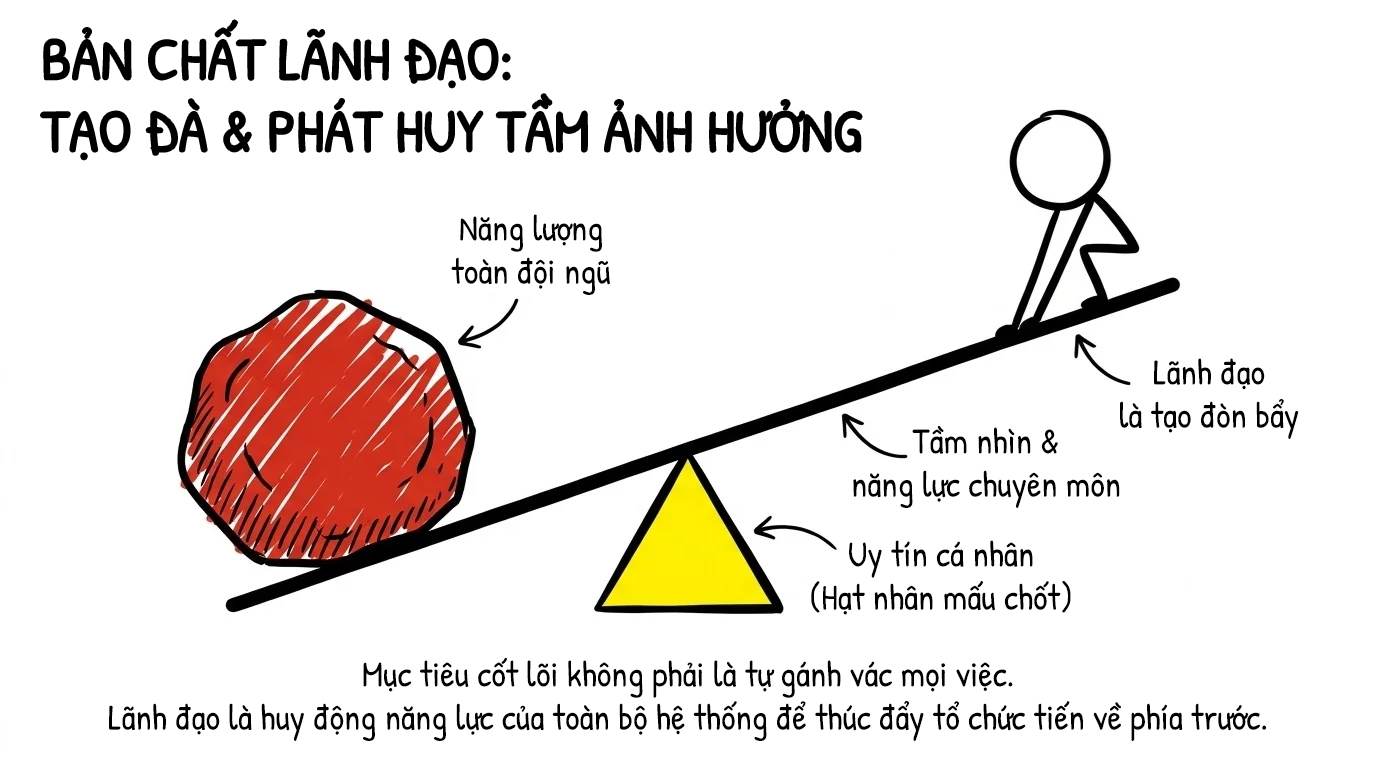 bản chất lãnh đạo, tạo đà và phát huy tầm ảnh hưởng