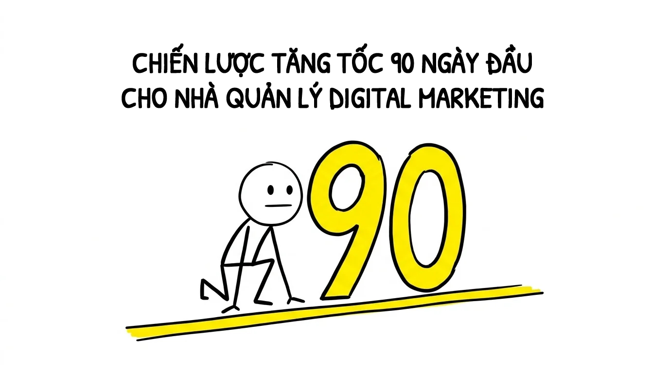 chiến lược tăng tốc 90 ngày đầu cho nhà quản lý digital marketing
