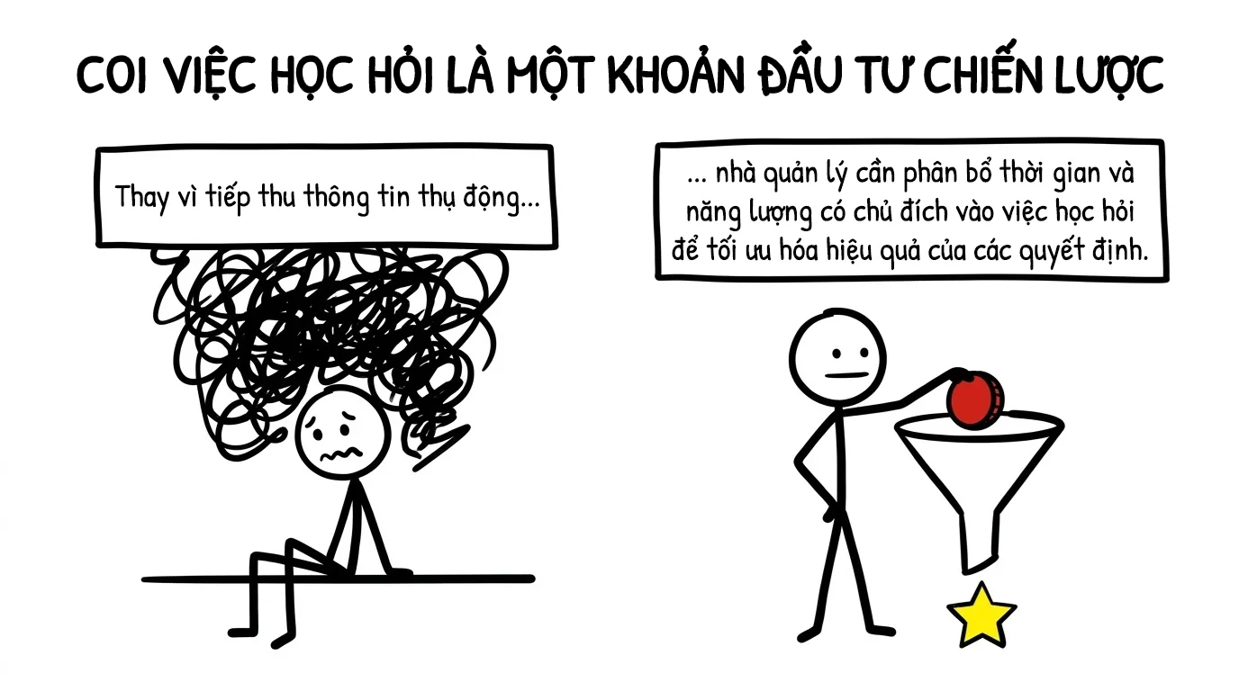 coi việc học hỏi là một khoản đầu tư chiến lược