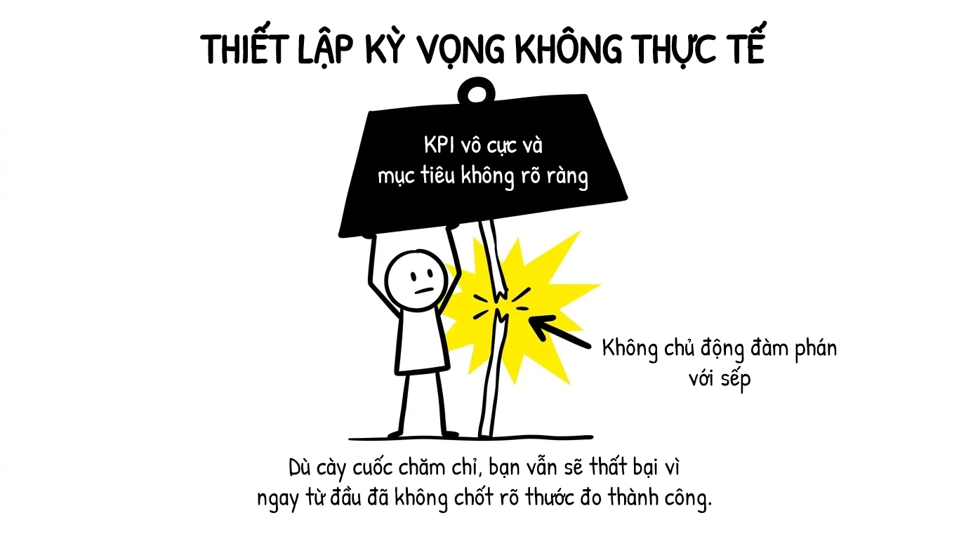 thiết lập kỳ vọng không thực tế