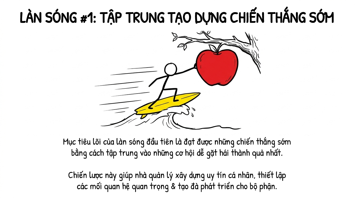 làn sóng 1 tập trung tạo dựng chiến thắng sớm
