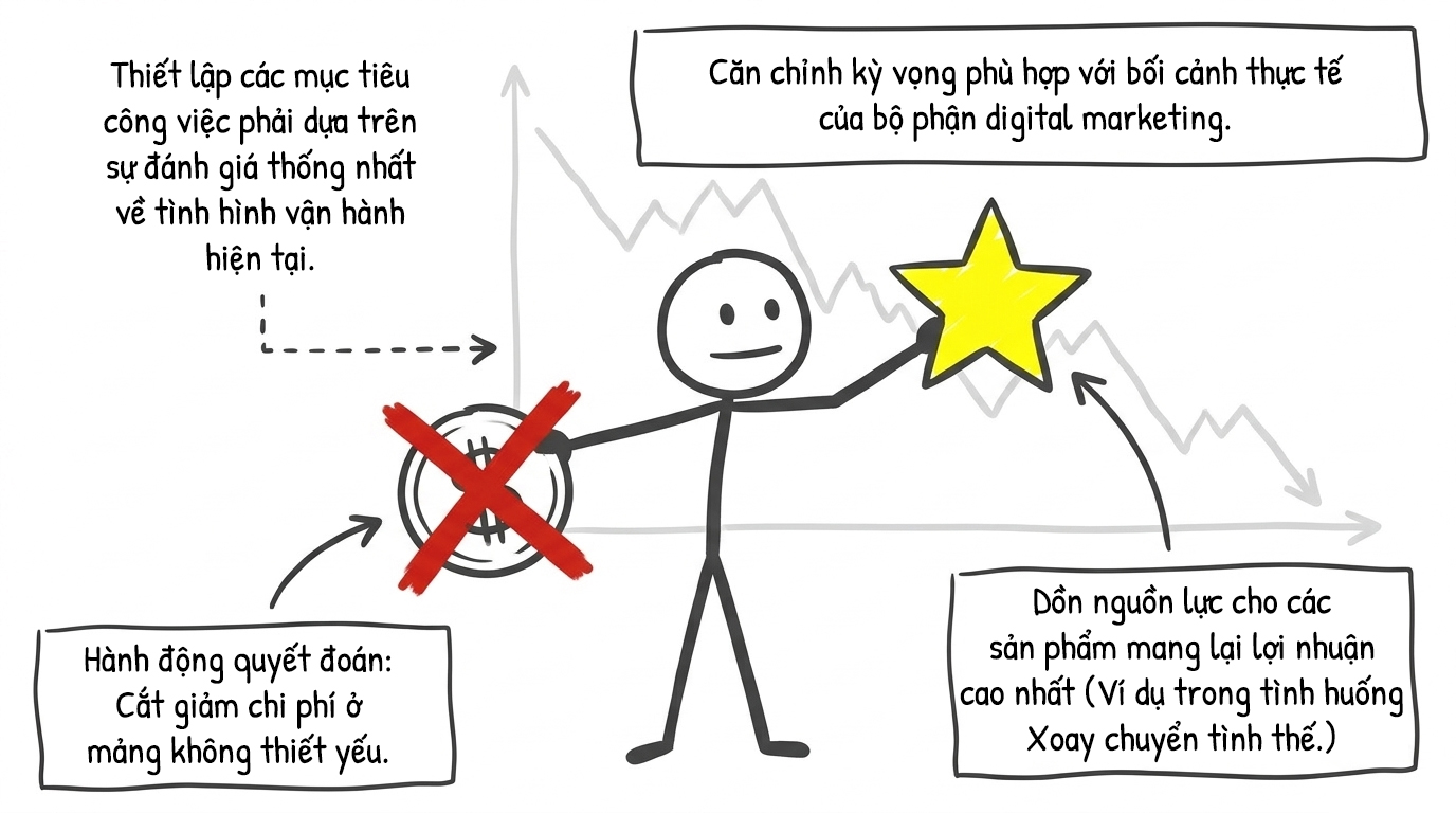 thiết lập các mục tiêu công việc