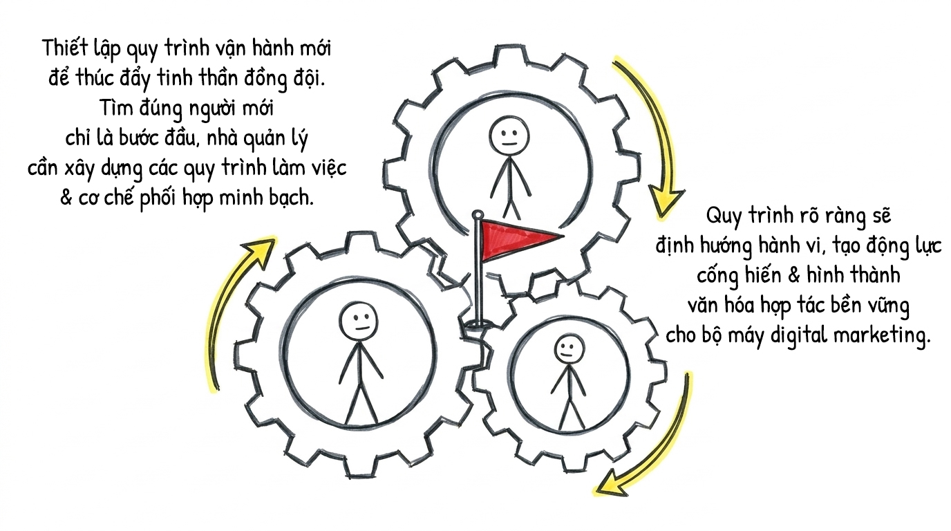 thiết lập quy trình vận hành mới