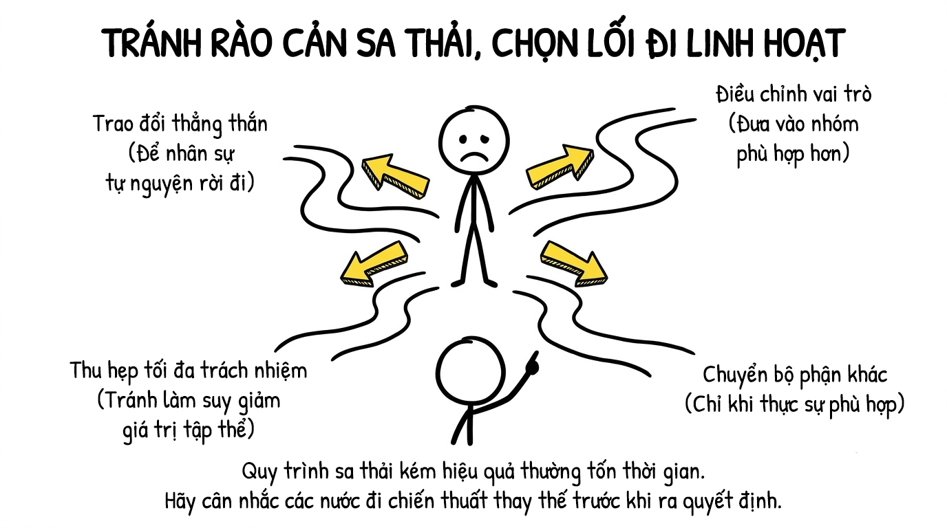 tránh rào cản sa thải