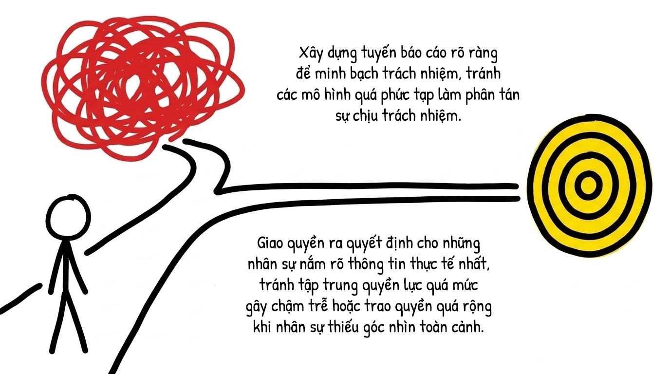 xây dựng tuyến báo cáo rõ ràng